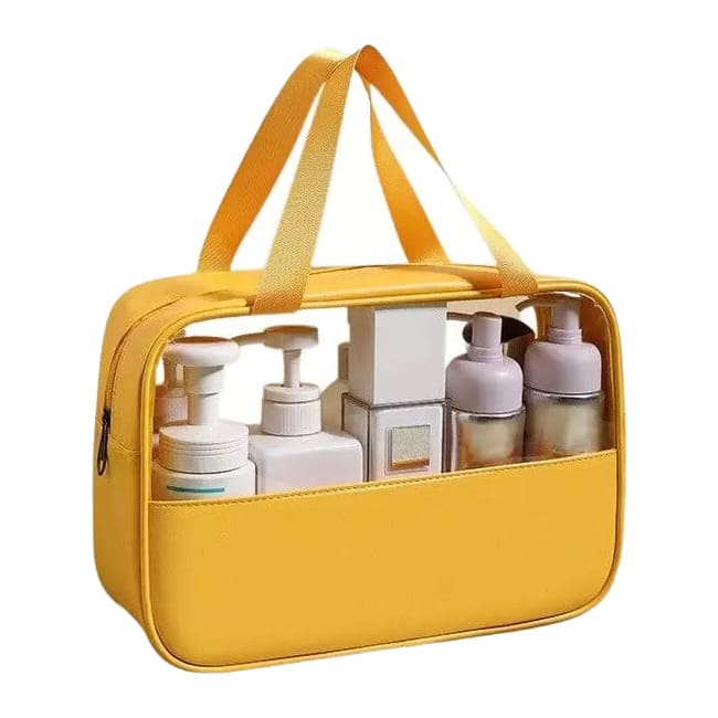 Trousse de toilette avec anse jaune - À vos trousses