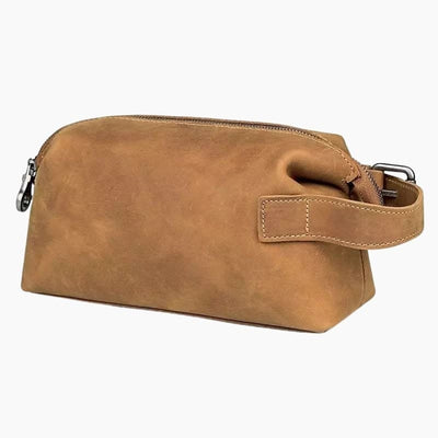 Trousse de toilette homme cuir marron variante 1 - À vos trousses