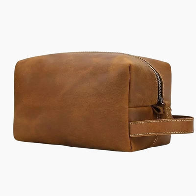 Trousse de toilette homme cuir marron variante 3 - À vos trousses