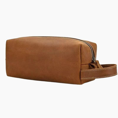 Trousse de toilette homme cuir marron variante 4 - À vos trousses