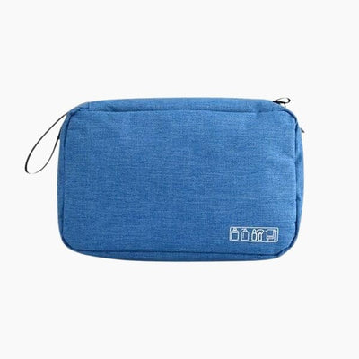 Trousse de toilette pliable à suspendre bleu - À vos trousses