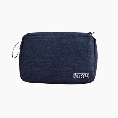 Trousse de toilette pliable à suspendre bleu marine - À vos trousses