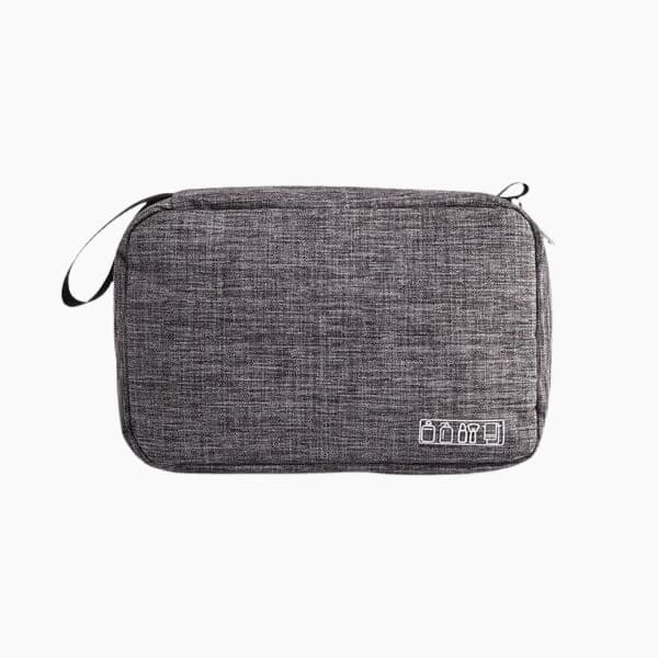 Trousse de toilette pliable à suspendre gris - À vos trousses