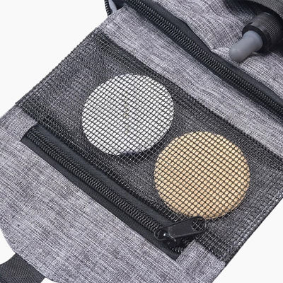 Trousse de toilette pliable à suspendre gris - À vos trousses