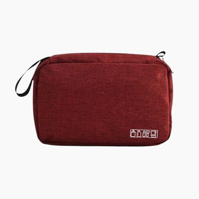 Trousse de toilette pliable à suspendre rouge - À vos trousses