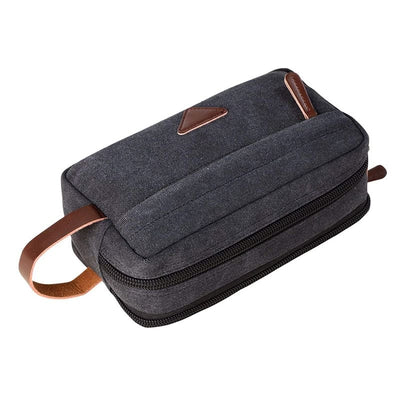 Trousse de toilette homme double zip noir - À vos trousses