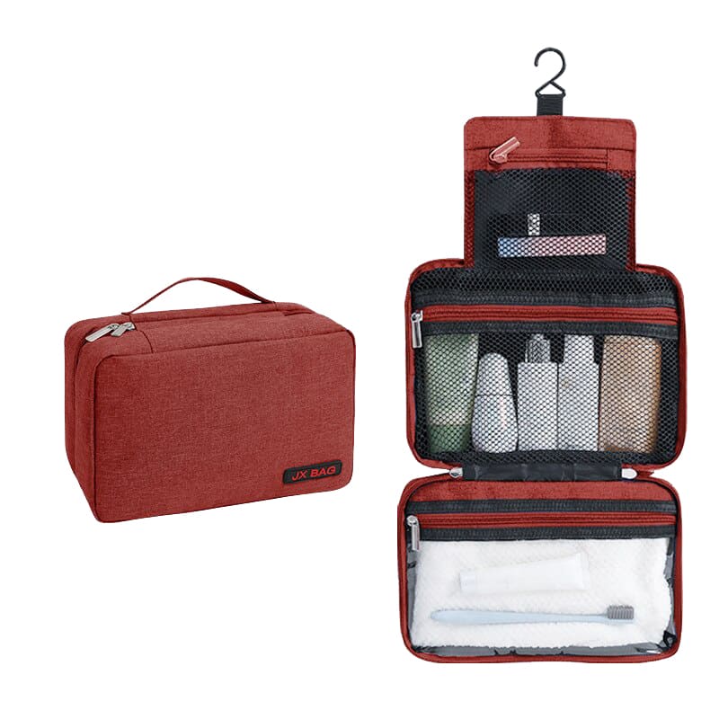 Trousse de toilette homme pliable rouge - À vos trousses